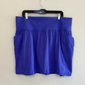NWT Athleta Salutation Stash High Rise 16.5” Skort in Dark Lapis Blue, 2X
